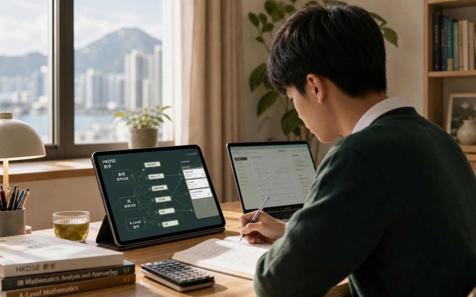 香港學生在家使用 Better-Grades 溫習公開考試